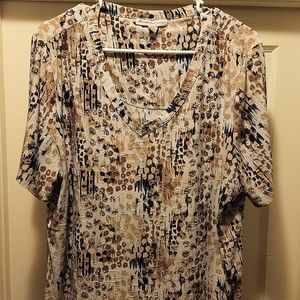 Womens animal print blouse